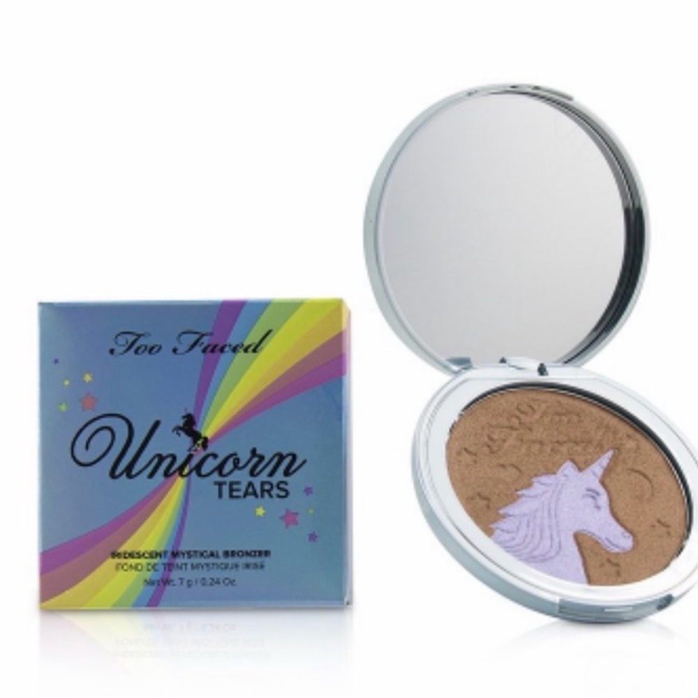 NIB Too Faced Unicorn Tears iridescent bronzer